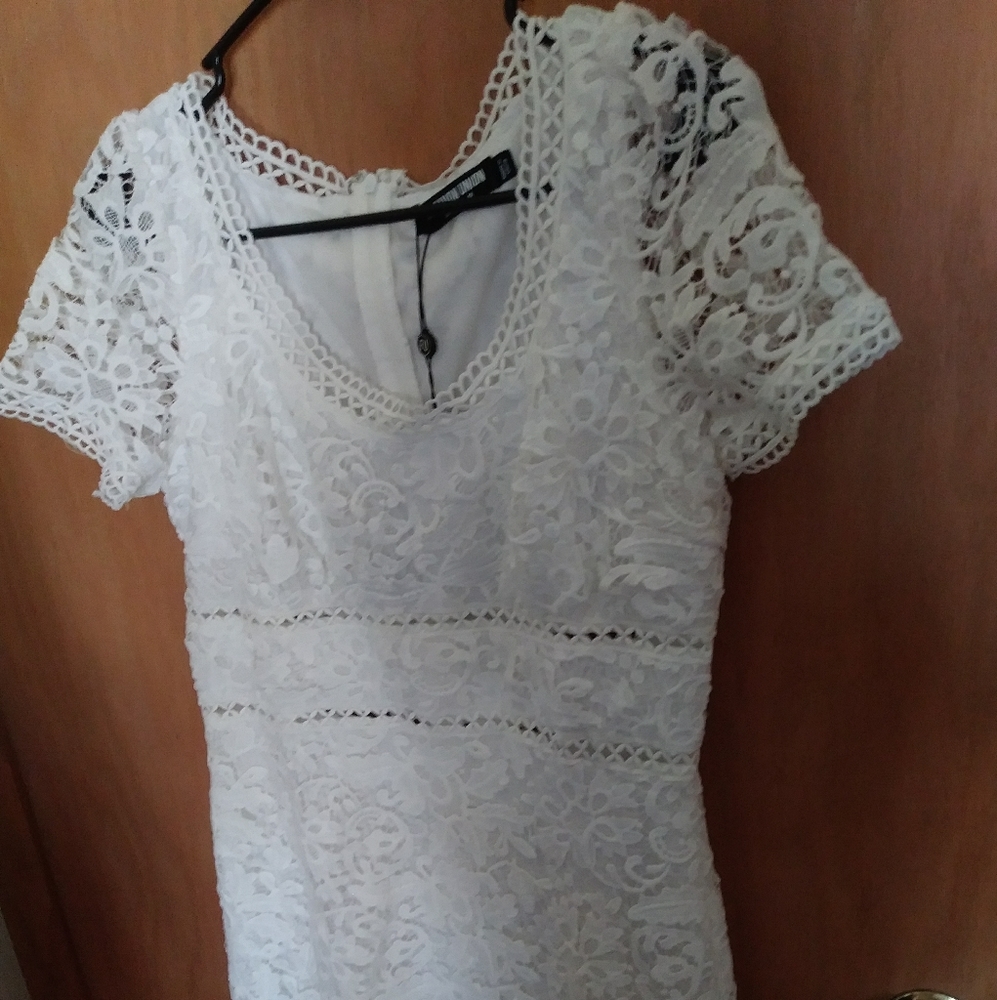 Mini white dress